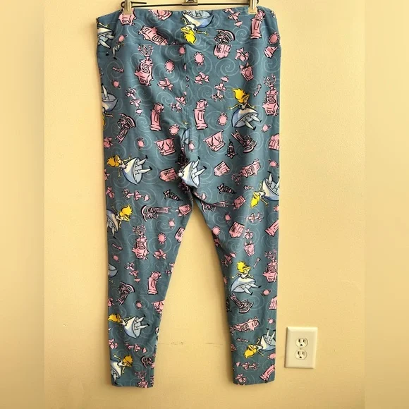 LuLaRoe Women’s Disney Alice in Wonderland Ankle Leggings TC2 - Picture 3 of 5